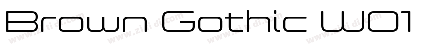 Brown Gothic W01 Ext字体转换